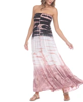 Raviya Juniors' Tiered Tie-Dyed Cover-Up Maxi Dress