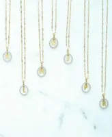 Wrapped Diamond Initial Pendant Necklace 1 10 Ct. T.W. Collection In 14k Gold Created For Macys