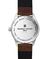 Frederique Constant Men's Swiss Classics Brown Leather Strap Watch 40mm