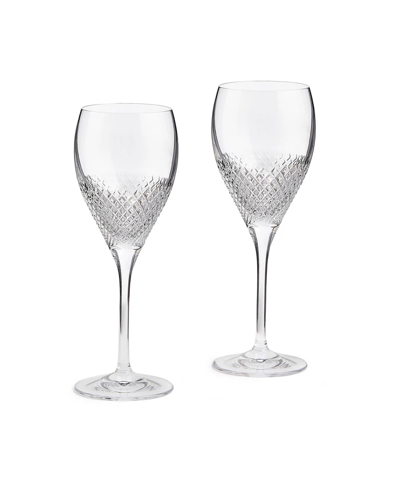 Vera Wang Wedgwood Diamond Mosaic Goblet, Set of 2