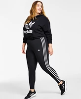 adidas Women's Essentials 3-Stripe Full Length Cotton Leggings, Xs-4X