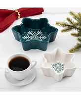 Tabletops Unlimited Winter Forest Figural Bowl, Set of 2