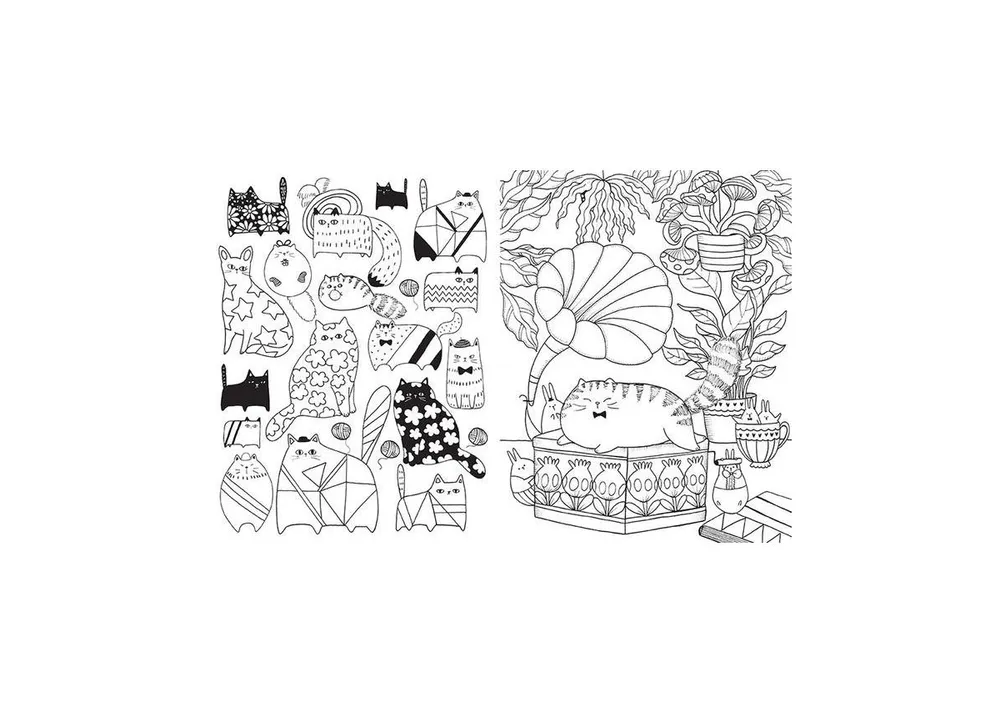 A Million Cute Animals: Adorable Animals to Color by Lulu Mayo