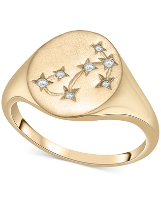 Wrapped Diamond Scorpio Constellation Ring (1/20 ct. t.w.) in 10k Gold, Created for Macy's