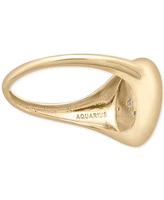 Wrapped Diamond Aquarius Constellation Ring (1/20 ct. t.w.) in 10k Gold, Created for Macy's