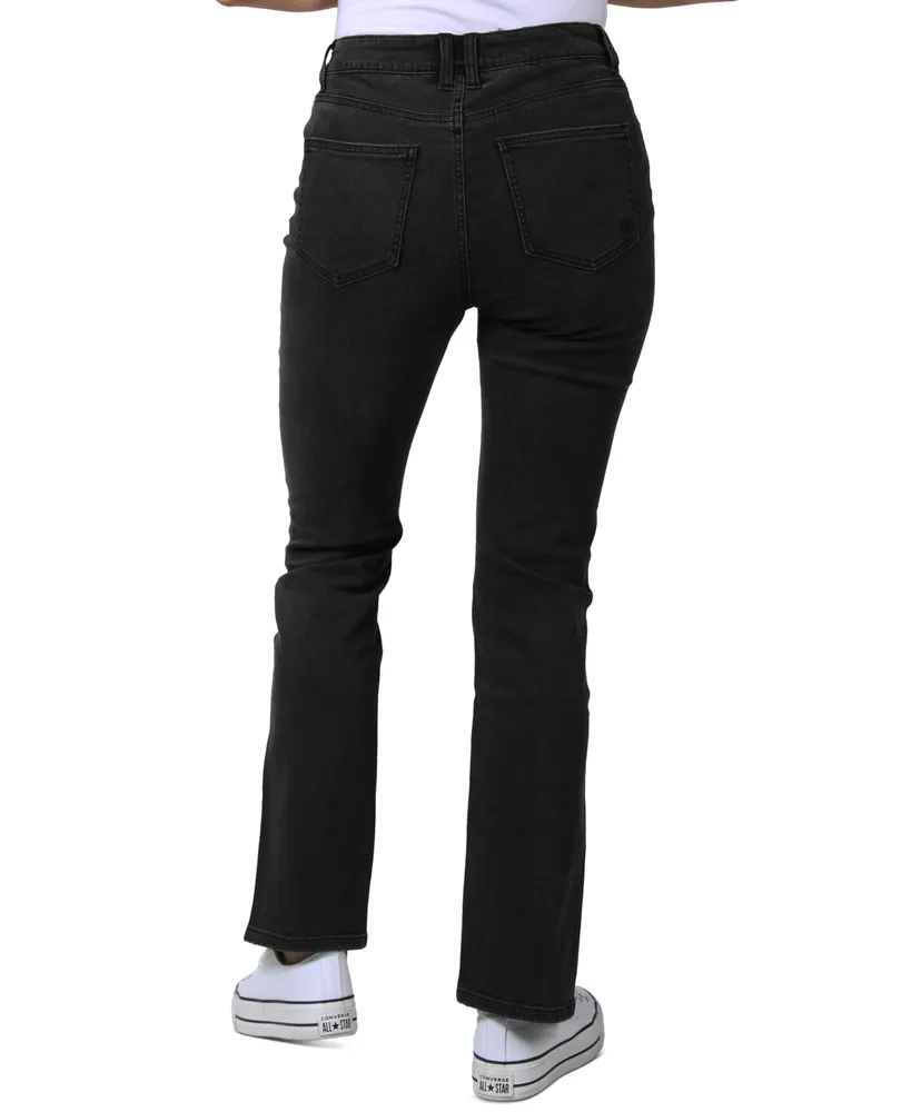 Indigo Rein Juniors' Skinny Slit-Hem Jeans