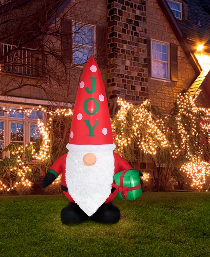 Glitzhome 6' Lighted Inflatable Gnome Decor