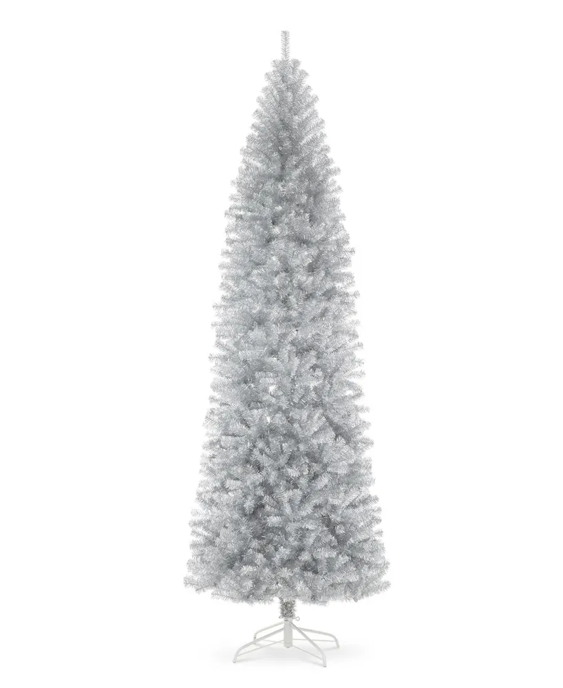 Glitzhome 9' Tinsel Artificial Christmas Tree
