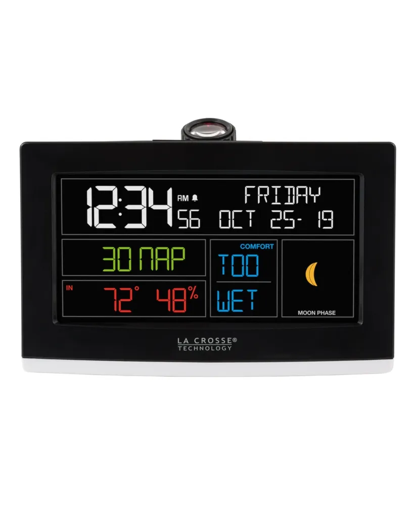 La Crosse Technology WiFi Projection Alarm Clock with AccuWeather forecast