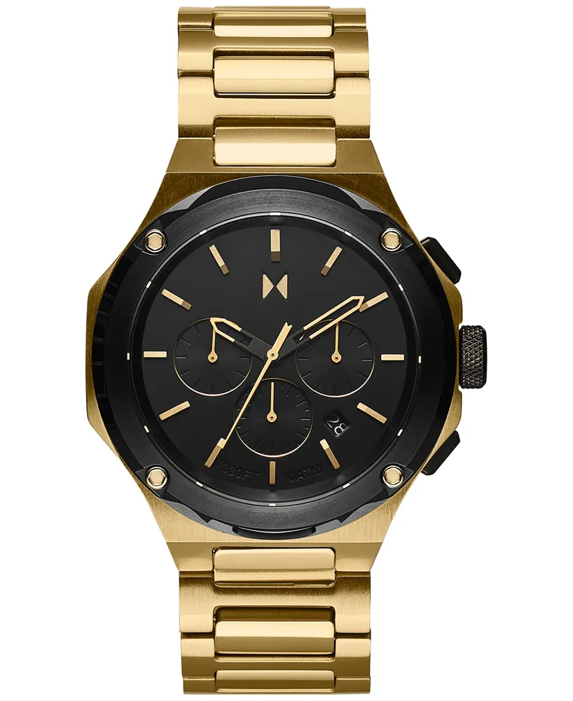 Mvmt Men's Raptor Gold-Tone Bracelet Watch 46mm - Gold