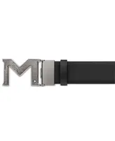 Montblanc Men's M Buckle Reversible Leather Belt