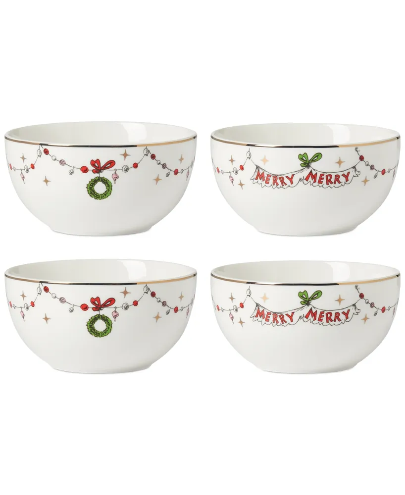 Lenox Merry Grinchmas All Purpose Bowls, Set of 4