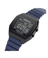 adidas Unisex Digital Two Blue Resin Strap Watch 36mm