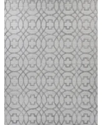 Exquisite Rugs Windsor ER2448 6' x 9' Area Rug - Silver