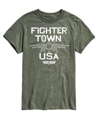 Men's Top Gun Fighter Town Printed T-shirt