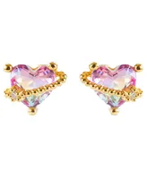 Girls Crew In Love Stud Earring - Gold