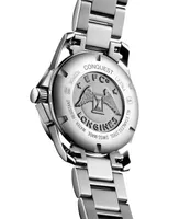Longines Women's Swiss Automatic Conquest Stainless Steel Bracelet Watch 29mm