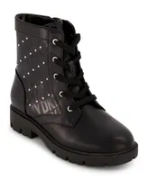 Dkny Little Girls Logo Stud Moto Boots