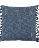 Saro Lifestyle Stitched Line Decorative Pillow, 20" x 20"