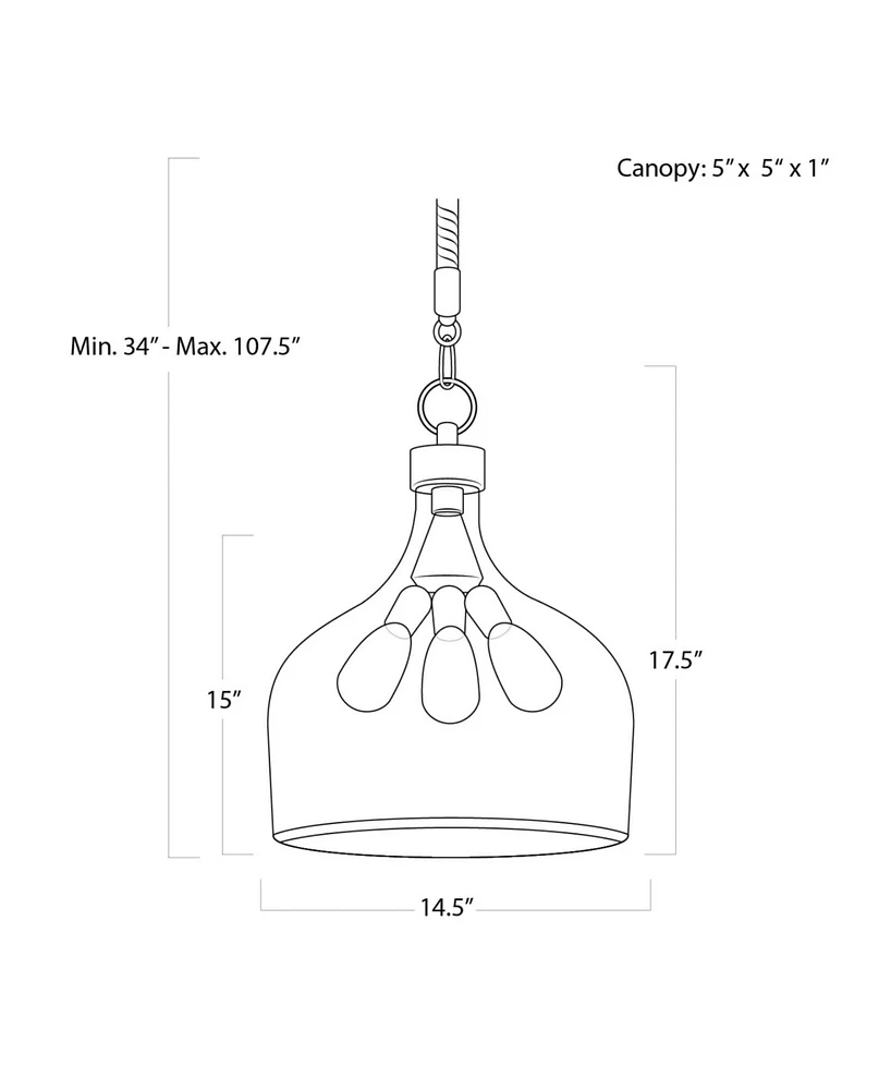 Regina Andrew Design Demi John Large Pendant