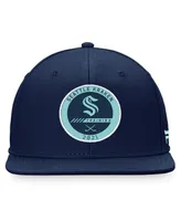 Men's Fanatics Deep Sea Blue Seattle Kraken Authentic Pro Training Camp Snapback Hat