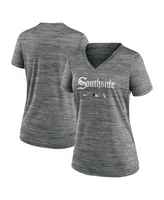 Women's Nike Gray Chicago White Sox Mlb City Connect Velocity Space-Dye Performance V-Neck T-shirt