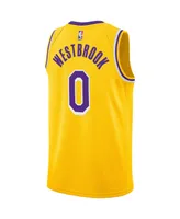 Men's Nike Russell Westbrook Gold Los Angeles Lakers 2020/21 Swingman Player Jersey - Icon Edition