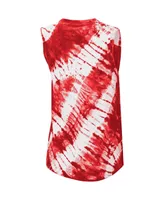 Women's Touch Red St. Louis Cardinals Money Ball Tie-Dye Tank Top