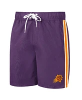 Men's G-iii Sports by Carl Banks Purple, Orange Phoenix Suns Sand Beach Volley Swim Shorts
