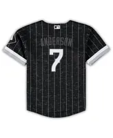 Toddler Boys and Girls Nike Tim Anderson Black Chicago White Sox City Connect Replica Player Jersey