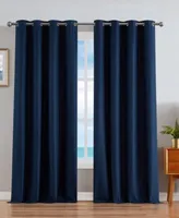 Nautica Providence Ultimate Blackout Grommet Window Curtain Panel Pair Collection