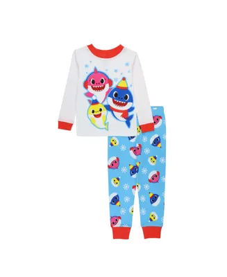 Toddler Boys Baby Shark Top and Pajama Set, 2 Piece