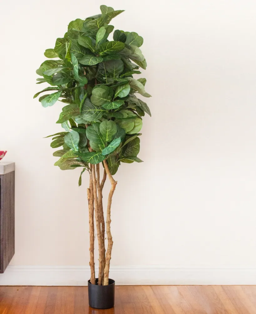 Nearly Natural 6' Fiddle Leaf Fig Tree