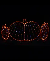 Mr. Halloween Outdoor Pumpkins with Lightshow Set, 3 Piece