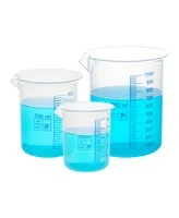 Supertek Polypropylene Beakers Set, 5 Piece