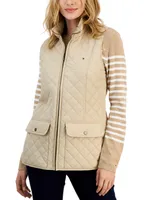 Tommy Hilfiger Women's Quilted Zip Front Vest