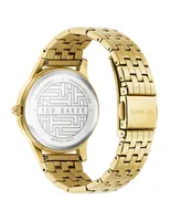 Ted Baker Women's Fitzrovia Charm Gold-Tone Stainless Steel Bracelet Watch 34mm - Gold