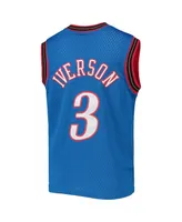 Big Boys Mitchell & Ness Allen Iverson Royal Philadelphia 76ers 1999-00 Hardwood Classics Swingman Jersey