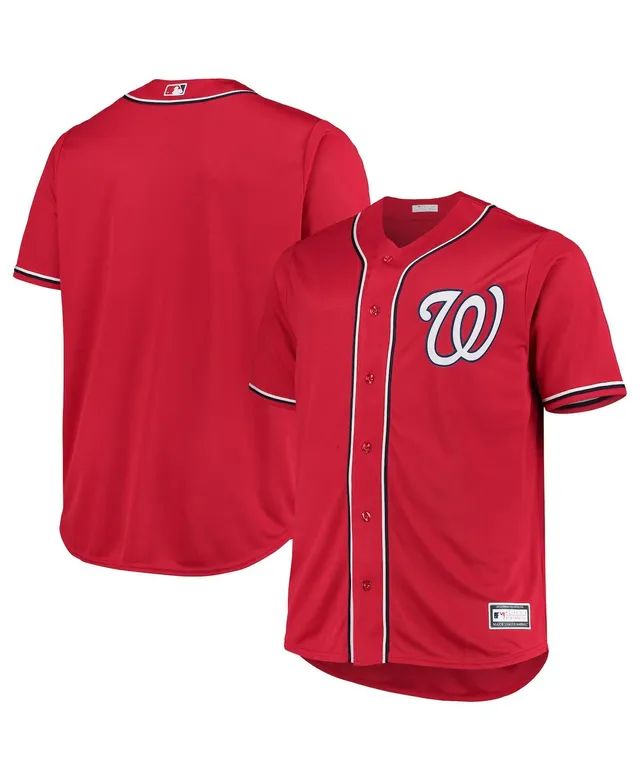 Profile Men's Red Washington Nationals Big & Tall Alternate Replica Team Jersey