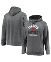 Men's Fanatics Gray Toronto Raptors Big and Tall Battle Charged Raglan Pullover Hoodie