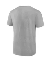 Men's Fanatics Heathered Gray Arizona Diamondbacks Iconic Go for Two T-shirt