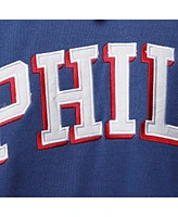 Men's Fanatics Royal, Red Philadelphia 76ers Big and Tall Double Contrast Pullover Hoodie