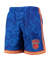 Men's Mitchell & Ness Blue New York Knicks Hardwood Classics Lunar Year Swingman Shorts