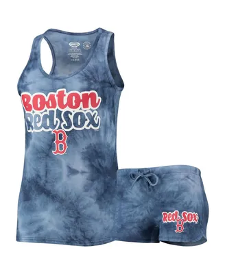 Women's Concepts Sport Navy Boston Red Sox Billboard Racerback Tank Top and Shorts Set
