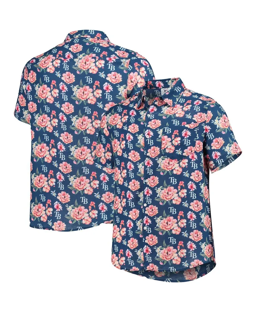 FOCO Women's FOCO Royal Chicago Cubs Floral Button Up Shirt