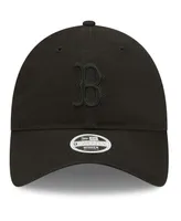 Women's New Era Boston Red Sox Black on Black Core Classic Ii 9TWENTY Adjustable Hat