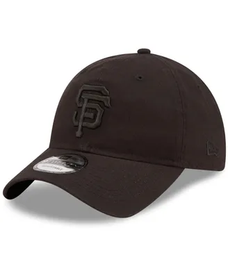 Men's New Era San Francisco Giants Black on Black Core Classic 2.0 9TWENTY Adjustable Hat