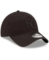 Men's New Era Kansas City Royals Black on Black Core Classic 2.0 9TWENTY Adjustable Hat