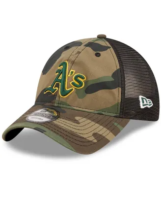 Men's New Era Camo Oakland Athletics Trucker 9TWENTY Snapback Hat