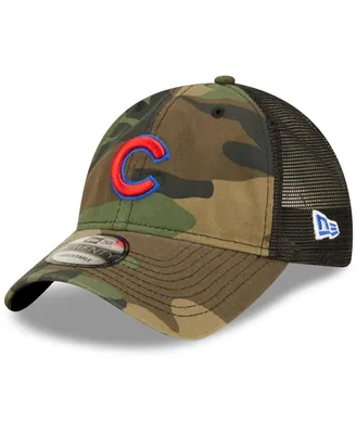 Men's New Era Camo Chicago Cubs Trucker 9TWENTY Snapback Hat